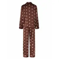 Pieces Pcjytte Satin Night Set Wvn - Brown - XS