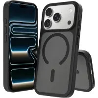 Screenor ICY MagSafe -suojakuori iPhone 17 Pro / 18 Pro -puhelimelle, Musta