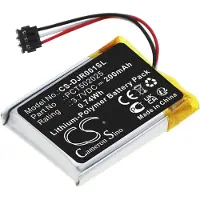 123accu DJI langattomien kuulokkeiden MIC Receiver / MIC RX yhteensopiva akku 200mAh