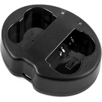 123accu Canon BP-511 / BP-511A / BP-512 yhteensopiva USB-akkulaturi kahdelle akulle