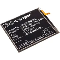 123accu Samsung älypuhelinten Galaxy Note 20 Ultra / Galaxy Note 20 Ultra UW 5G yhteensopiva akku 4200mAh
