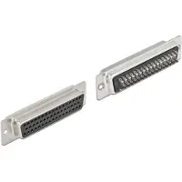 DeLOCK 66716, D-Sub HD 50 pin, Musta, Hopea, Naaras, Suora, Metalli, -40 - 105 °C