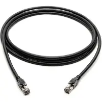 Digitus CAT 8.1 S-FTP patch cord, Cu, LSZH, 0,5 m, Cat8.1, S/FTP (S-STP), RJ-45, RJ-45, Musta (DK-1843-005-10)