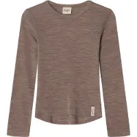 Kuling Canberra Villainen Pitkähihainen Paita Light Brown Melange Light Brown Melange-134/140 cm Villa Ruskea 134/140 cm Pojat, Tytöt