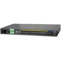 Planet MGSW-28240F, Hallittu, L3, Gigabit Ethernet (10/100/1000), Täysin kaksipuolinen, Telineasennus, 1U