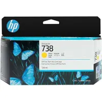 HP 738 130-ml Yellow DesignJet Ink Cartridge, DesignJet T850, T950 printers, Lämpömustesuihkutulostin, Keltainen, Singapore, 202 mm, 129 mm