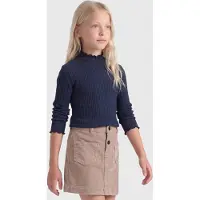 ONLY Kogfransiska Schl Ls Hi-Nck Top Jrs Noos - Navy - 134-140