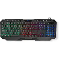 Nedis GKBD110BKUS Langallinen QWERTY US Led Pelinäppäimistö