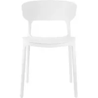 Leitmotiv Dining Chair Fain - White - H75CM