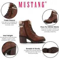 Mustang Nauhanilkkurit 'Leila' beige / ruskea / kastanjanruskea