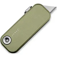 The James Brand The Palmer - OD Green / Black / Aluminum / Straight kääntöveitsi