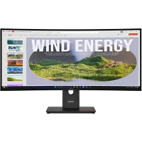 Lenovo 34" T34WD-40 CURVED WQHD 21:9 VA 120HZ HDMI/DP/USB-C(100W)/RJ45 (64AEGAT1SE)