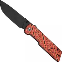 CIVIVI Zygon kääntöveitsi, Orange/Black Vortex Micarta, Black Stonewash