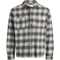 Jack & jones Jorfrederiksberg Flannel Overshirt Ls Sn - Khaki green - XXL