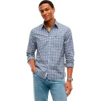 Tommy Hilfiger Tjm Reg Check Oxford Shirt - Navy - L