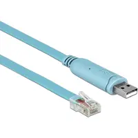 DeLOCK Adapter USB 2.0 Type-A male AND gt; 1 x Serial RS-232 RJ45 male 2.0 m blue (64185)