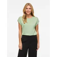 Vila Viellette S/S Satin Top - Noos - Green - 36