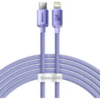 Baseus Crystal Shine USB-C / Lightning Kaapeli CAJY000305 - 2m - Violetti