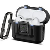 Spigen Lock Fit, laatikko, polykarbonaatti (PC), termoplastinen polyuretaani (TPU), musta