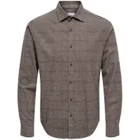 Only & Sons Onsalon Ls Slim Shirt Frml - Brown - L
