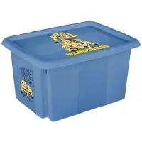 Lumarko Karolina -säilytyslaatikko kannella 45L 0612239703365, 45L, 0,10 kg, 56x40x30 cm, PP-muovia, tilaa säästävä muotoilu