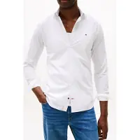 Tommy Hilfiger Cl - Flex Poplin Sf Shirt - White - R/43