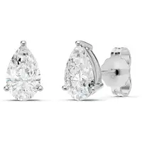 Midem Oslo timanttikorvakorut valkokulta 1.00ct