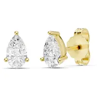 Midem Oslo timanttikorvakorut 0.50ct keltakulta
