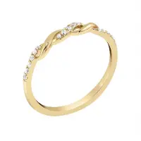 Lykken Elegance kiertyvä timanttisormus 0.16 ct-170
