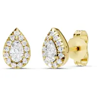 Midem Amsterdam timanttikorvakorut 0.33ct keltakulta