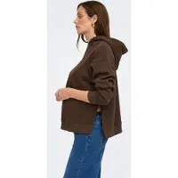 ONLY Maternity Olmcosita Base L/S Slit Hood Sweat Jrs - Brown - M