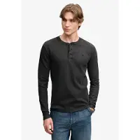Superdry Waffle Long Sleeve Henley Pitkähihainen T-paita