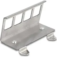 DeLOCK – Keystone Metal Mounting 4 Port for DIN rail (88140)