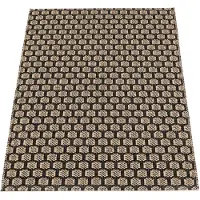 Pappelina Käännettävä Muovimatto MIMI Black/Beige 70x120 cm
