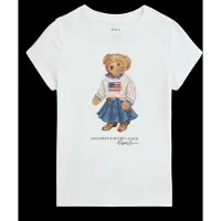 Ralph Lauren Polo Bear T-paita White White 6 Y Valkoinen 6 vuotta Tytöt