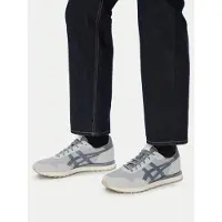 Asics unisex. 1203A612 Tiger Runner II gray sneakers (44.5), Flat, Laces, Casual, Grey