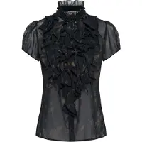 Saint tropez Liljasz Crinkle Ss Shirt - Black - L