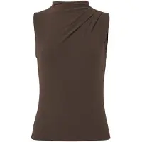 Pieces Pcmadison Sl Draped Top Jrs Noos Bc - Brown - XXL
