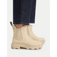 Tommy Hilfiger Rubber Flag Cleated Rainboot - Beige - 40