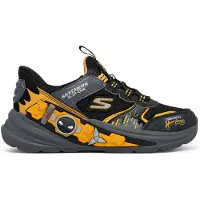 SKECHERS Tennarit 'HYPER-QUEST' tummankeltainen / harmaa / musta
