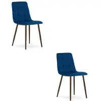 Hobby Hall 2-osainen Kara-ruokapöydän tuolisetti, sininen/ruskea
