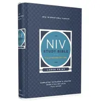 BOKUS NIV Study Bible, Fully Revised Edition (Study Deeply. Believe Wholeheartedly.), Large Print, Hardcover, Red Letter, Comfort Print