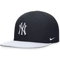 Nike Mlb New York Yankees Youth Dri-fit Pro Structured Square Bill Junior Lippis