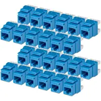 StarTech.com Cat6 Keystone Jack 24-Pack RJ45 (C6KEY110180BL24PK)