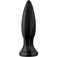 BUTTR Huge Explosive II - jättisuuri anustappi (musta) - 29 cm