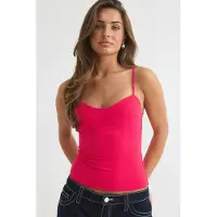Gina Tricot  - 14+ padded singlet - topit - Pinkki - XXS - Naiset