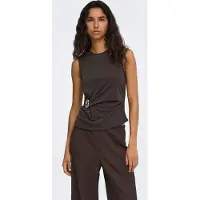 ONLY Onlhaze S/L Buckle Top Jrs - Brown - M