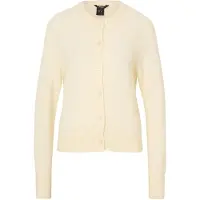 Lindex Fine-Knit Cardigan In Wool Blend - Yellow - XL