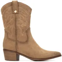 Xti for woman. 14430703-BEIGE Boots 144307 brown (41), 3 to 5 cm, Zip, Casual
