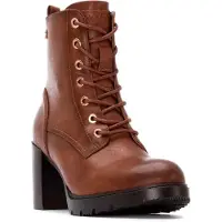 Xti for woman. 14429802-CAMEL Ankle boots 144298 brown (39), 5 to 8 cm, Zip, Casual